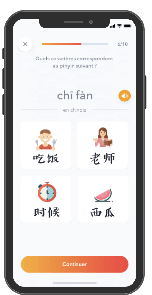 parler chinois en 6 mois avec une application mobile